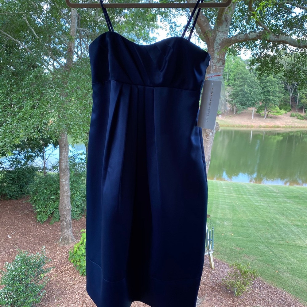 Navy Blue Bridesmaid Dress